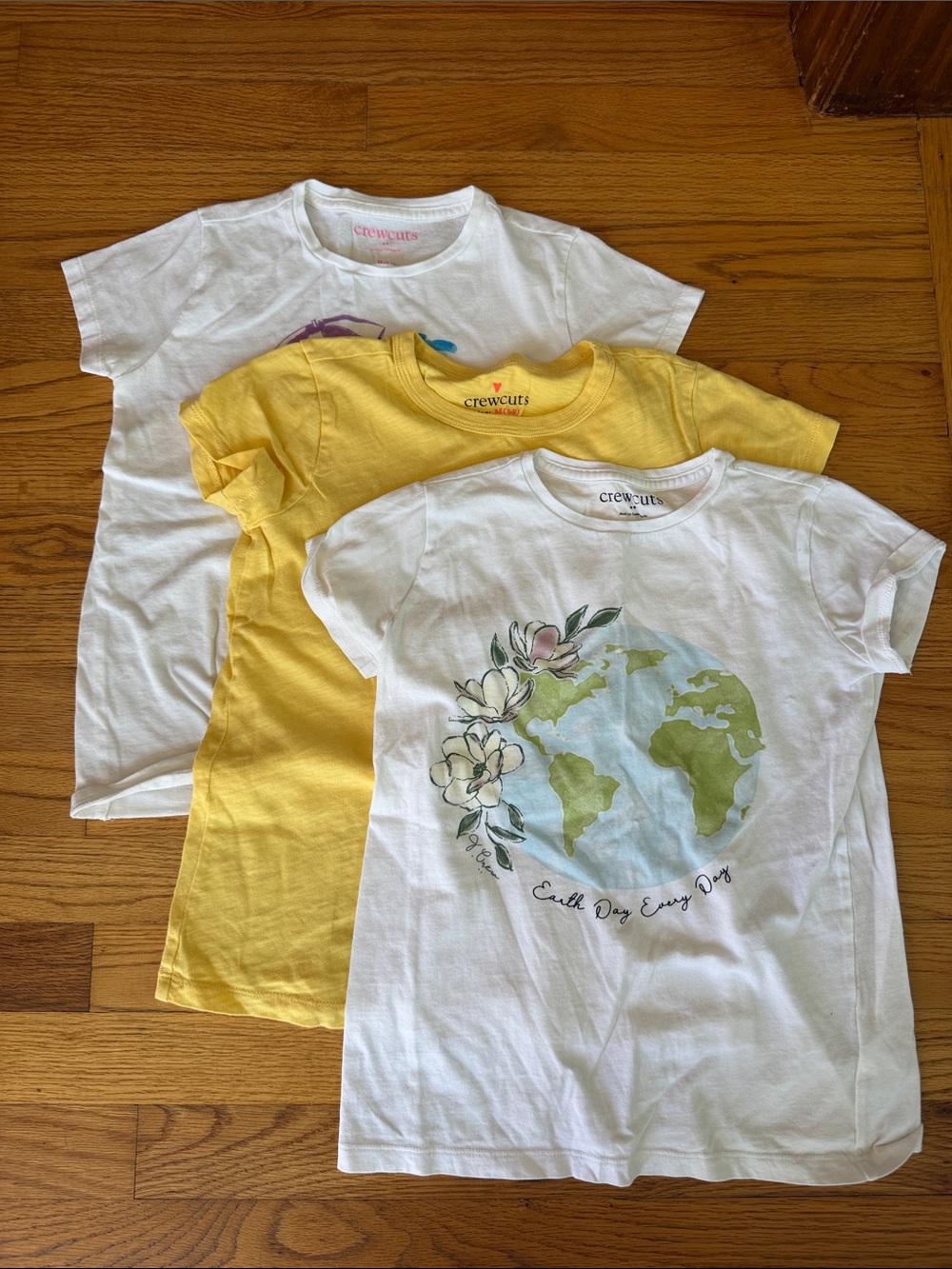 Crewcuts Graphic t shirts, set of 3.  Girls size medium (8-9).